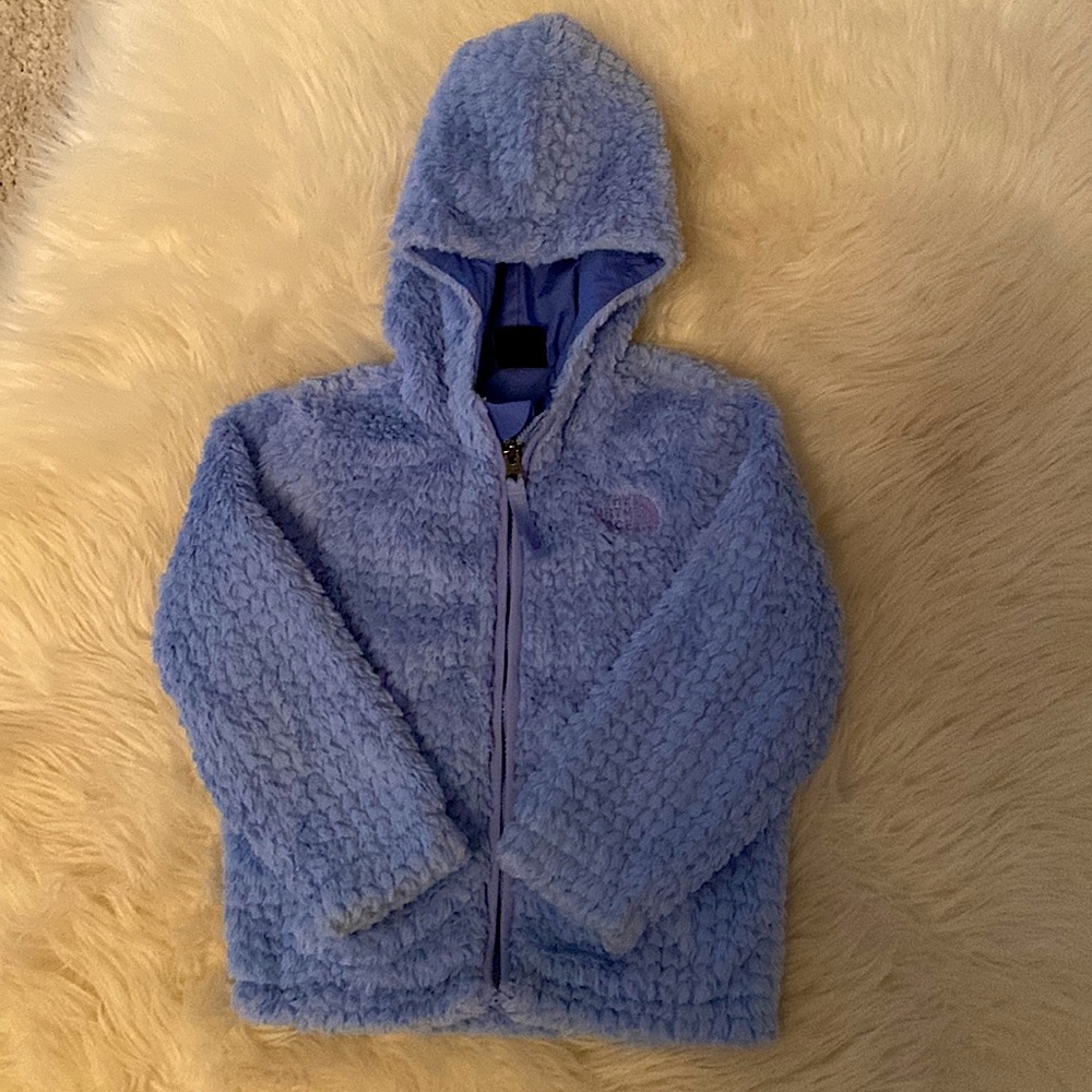 Size 2T Lightweight Northface jacket blue/ purple color